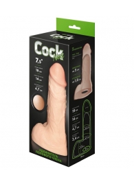 Телесный фаллоудлинитель с мошонкой Cock Next - 19 см. - LOVETOY (А-Полимер) - в Новом Уренгое купить с доставкой