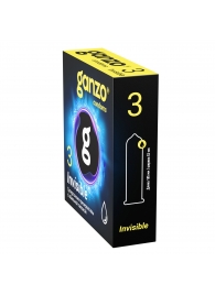 Супертонкие презервативы Ganzo Invisible - 3 шт. - Ganzo - купить с доставкой в Новом Уренгое