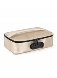 Золотистая сумочка для хранения игрушек Discreet Box - Dorcel - купить с доставкой в Новом Уренгое