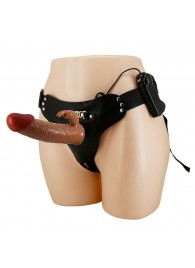 Мужской полый страпон с вибрацией Marion - Baile - купить с доставкой в Новом Уренгое