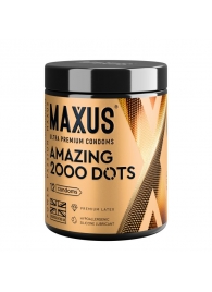 Точечные презервативы MAXUS 2000 Amazing Dots с железным кейсом - 12 шт. - Maxus - купить с доставкой в Новом Уренгое