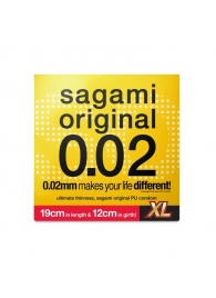 Презерватив увеличенного размера Sagami Original 0.02 XL-size - 1 шт. - Sagami - купить с доставкой в Новом Уренгое Презерватив увеличенного размера Sagami Original 0.02 XL-size - 1 шт. - Sagami - купить с доставкой в Новом Уренгое