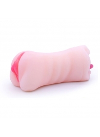 Телесный двусторонний мастурбатор - вагина и ротик - Boys of Toys - в Новом Уренгое купить с доставкой