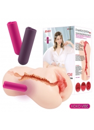 Мастурбатор-вагина с вибрацией Jenny Onahole edition 005 - KOKOS - в Новом Уренгое купить с доставкой