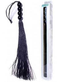 Черная силиконовая плеть - 37 см. - Boys of Toys - купить с доставкой в Новом Уренгое