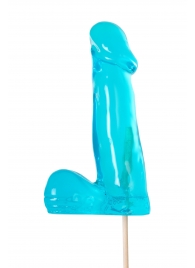 Голубой леденец в форме члена со вкусом блю кюрасао - 173 гр. - Sosuчki - купить с доставкой в Новом Уренгое