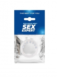 Эрекционное кольцо с мягкой стимулирующей насадкой - Sex Expert - в Новом Уренгое купить с доставкой