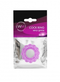 Лиловое эрекционное кольцо с 2 рядами стимулирующих шариков - Erowoman-Eroman - в Новом Уренгое купить с доставкой