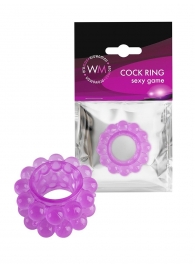 Лиловое эрекционное кольцо с 2 рядами стимулирующих шариков - Erowoman-Eroman - в Новом Уренгое купить с доставкой