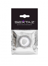 Эластичное эрекционное кольцо с длинными черными «ресничками» - Sextaz - в Новом Уренгое купить с доставкой