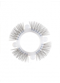 Эластичное кольцо с «ресничками» и 4 шариками - Sextaz - в Новом Уренгое купить с доставкой