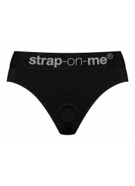 Черные трусики для насадок Heroine Lingerie Harness - size XL - Strap-on-me - купить с доставкой в Новом Уренгое