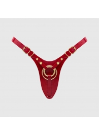 Красный пояс для фиксации насадок Strap-On-Me Leatherette Harness Fabulous - Strap-on-me - купить с доставкой в Новом Уренгое