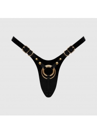 Черный пояс для фиксации насадок Strap-On-Me Leatherette Harness Fabulous - Strap-on-me - купить с доставкой в Новом Уренгое