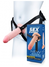 Мужской полый страпон на регулируемых ремнях - 18,5 см. - Sex Expert - купить с доставкой в Новом Уренгое
