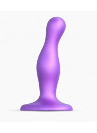 Фиолетовая насадка Strap-On-Me Dildo Plug Curvy size S - Strap-on-me - купить с доставкой в Новом Уренгое