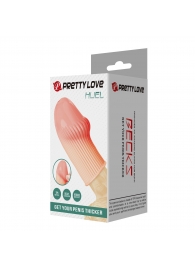 Телесная насадка на пенис Huel - 9 см. - Baile - в Новом Уренгое купить с доставкой