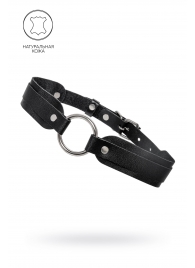 Черный кожаный чокер-ошейник со скруглёнными углами - Pecado - купить с доставкой в Новом Уренгое