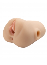 Телесный мастурбатор с вибрацией Double Pounder Vibrating Squeeze Stroker - Pipedream - в Новом Уренгое купить с доставкой