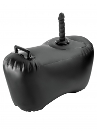 Черное надувное кресло с платформой для фиксации дилдо Body Dock Inflatable Love Seat - Pipedream - купить с доставкой в Новом Уренгое