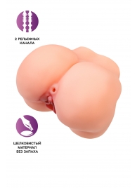 Реалистичный мастурбатор в форме попки с 2 любовными входами - No Name - в Новом Уренгое купить с доставкой