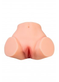 Телесный реалистичный мастурбатор-полуторс с 2 любовными входами - No Name - в Новом Уренгое купить с доставкой