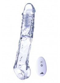 Прозрачная насадка-удлинитель Length Enhancer With Bullet с подхватом - 22,3 см. - NMC - в Новом Уренгое купить с доставкой