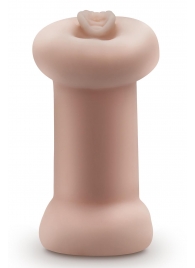 Телесный люминесцентный двусторонний мастурбатор Tasha - Blush Novelties - в Новом Уренгое купить с доставкой