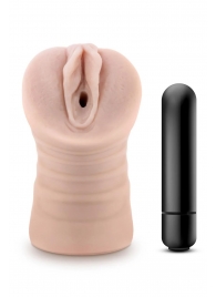 Телесный мастурбатор-вагина Ayumi с вибрацией - Blush Novelties - в Новом Уренгое купить с доставкой