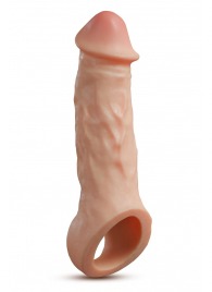 Телесная насадка-удлинитель Intrepid 9.25 Inch Realistic Penis Extender Sleeve - 23,5 см. - Blush Novelties - в Новом Уренгое купить с доставкой