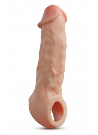Телесная насадка-удлинитель Intrepid 9.25 Inch Realistic Penis Extender Sleeve - 23,5 см. - Blush Novelties - в Новом Уренгое купить с доставкой