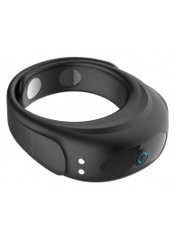 Черное эрекционное виброкольцо на ремешках - Boys of Toys - в Новом Уренгое купить с доставкой