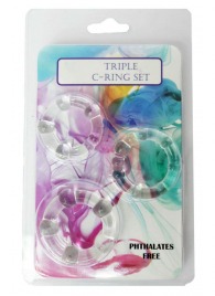 Набор из 3 эрекционных прозрачных колец - Boys of Toys - в Новом Уренгое купить с доставкой