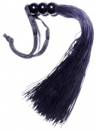 Черная силиконовая плетка - 25,4 см. - Boys of Toys - купить с доставкой в Новом Уренгое