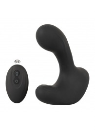 Черная анальная вибропробка с функцией расширения RC Butt Plug with 3 functions - Orion - в Новом Уренгое купить с доставкой