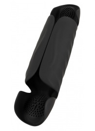 Черный вибромастурбатор с трехточечной стимуляцией Penis Trainer with 3 Point Stimulation - Orion - в Новом Уренгое купить с доставкой