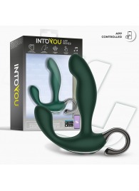 Зеленый вибромассажёр простаты Greeny - 12,8 см. - Intoyou - в Новом Уренгое купить с доставкой