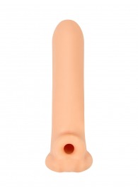 Телесный фаллоудлинитель Titan - 16,5 см. - Lola Games - в Новом Уренгое купить с доставкой