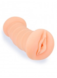 Телесный двусторонний мастурбатор с вибропулей и эрекционными кольцами в комплекте - Sexy Girl - в Новом Уренгое купить с доставкой