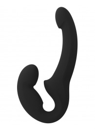 Черный безремневой страпон Share Lite - Fun Factory - купить с доставкой в Новом Уренгое