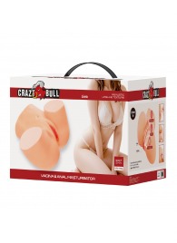 Телесный мастурбатор Liora с 2 любовными тоннелями - Baile - в Новом Уренгое купить с доставкой