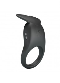 Черное перезаряжаемое виброкольцо Carlton - Baile - в Новом Уренгое купить с доставкой