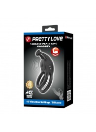 Черное перезаряжаемое виброкольцо Goodwin - Baile - в Новом Уренгое купить с доставкой