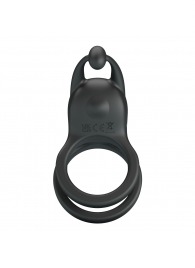 Черное перезаряжаемое виброкольцо Goodwin - Baile - в Новом Уренгое купить с доставкой