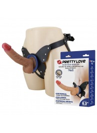 Поясной страпон Wells: трусики в форме бабочки и фаллоимитатор-насадка - Baile - купить с доставкой в Новом Уренгое