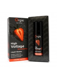 Жидкий вибратор Orgie High Voltage Strawberry - 15 мл. - ORGIE - купить с доставкой в Новом Уренгое