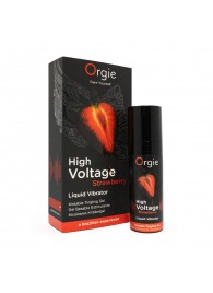 Жидкий вибратор Orgie High Voltage Strawberry - 15 мл. - ORGIE - купить с доставкой в Новом Уренгое