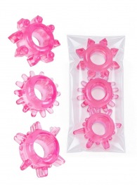 Комплект из трех розовых эрекционных колец - Erowoman-Eroman - в Новом Уренгое купить с доставкой