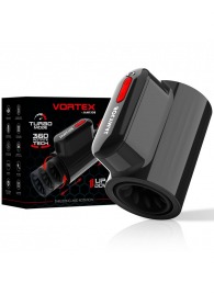 Черный автоматический мастурбатор с режимами поступательных движений и ротации - JAMYJOB - в Новом Уренгое купить с доставкой