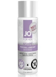 Лубрикант на водной основе для женщин JO AGAPE LUBRICANT ORIGINAL - 60 мл. - System JO - купить с доставкой в Новом Уренгое